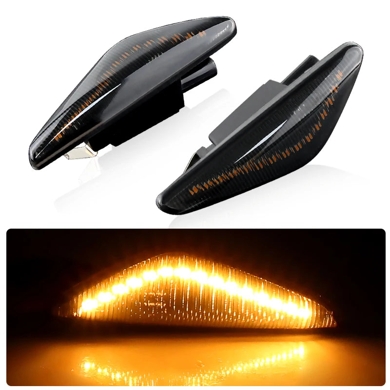 2PCS Canbus For BMW X3 F25 2007-2019 X5 E70 2007-2013 X6 E71 E72 2007-2014 LED Turn Signal Side Marker Lights Car Accessories