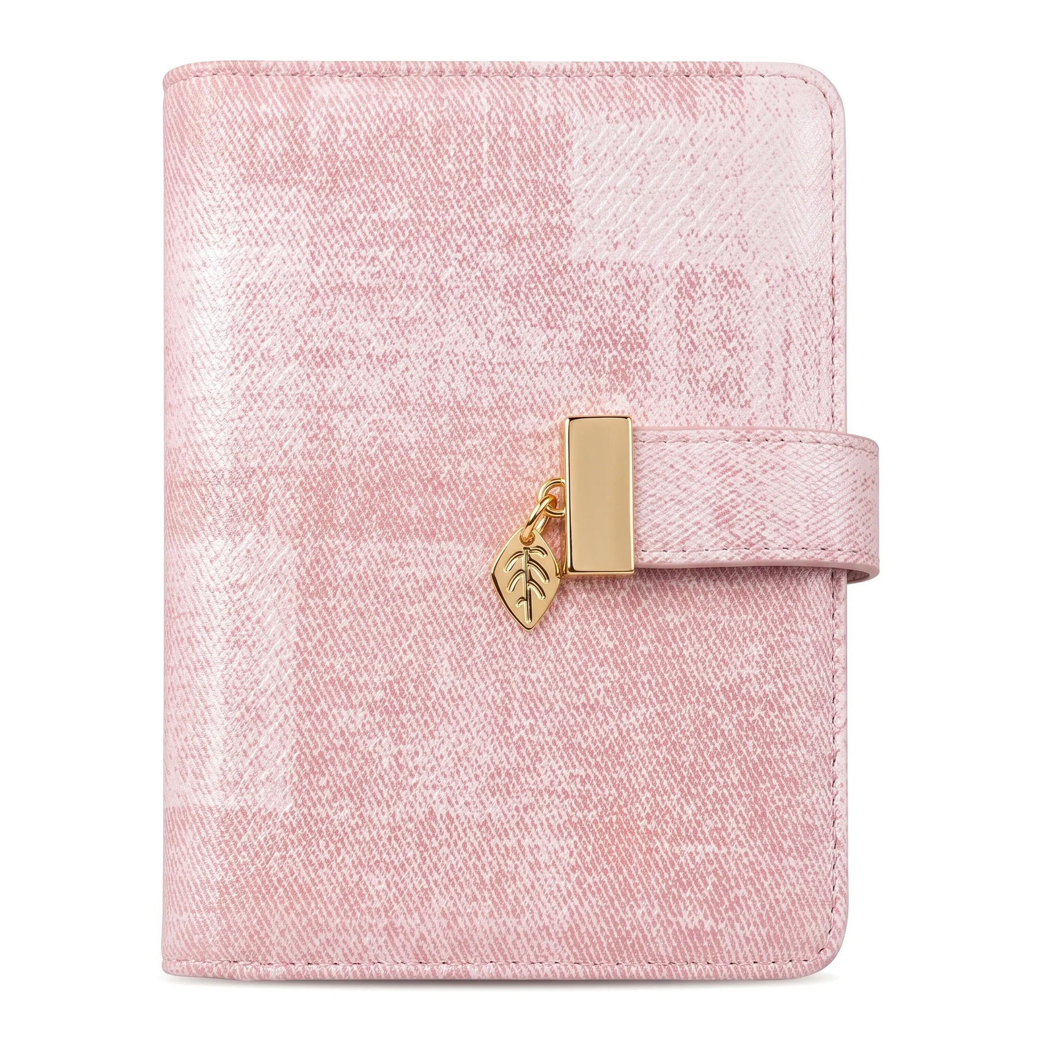 Pomelo Best Pink Plaid RFID Blocking Passport Cover Multi Card Slot Travel Wallet for Women