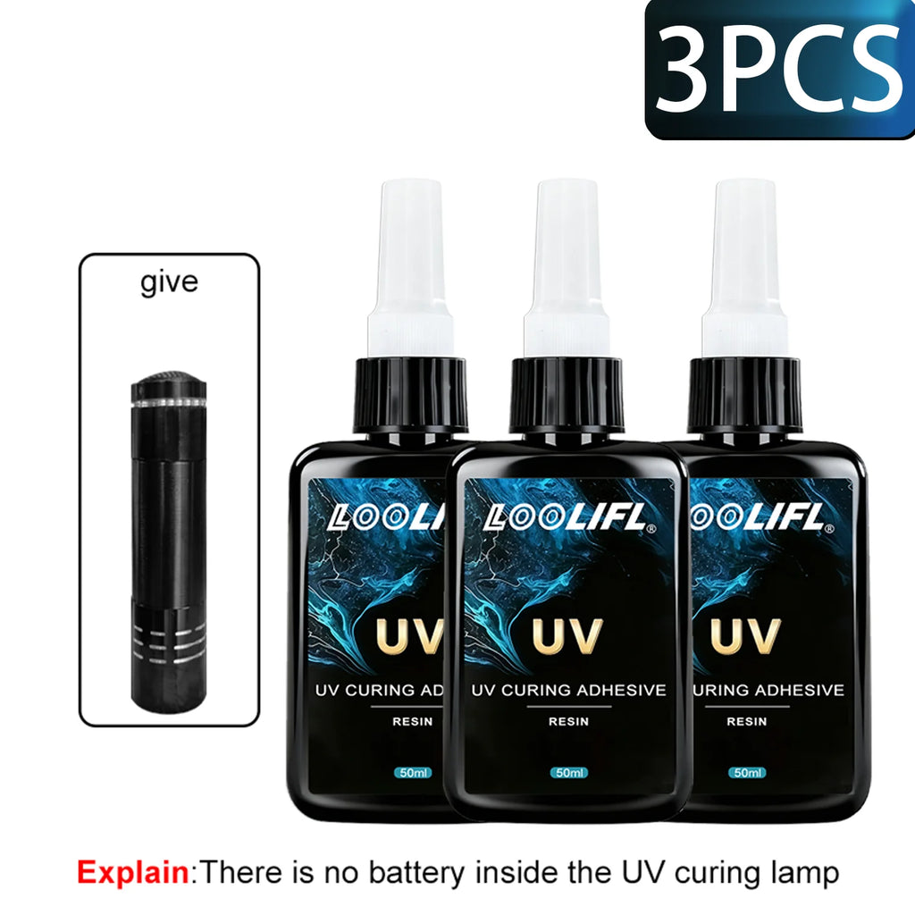 UV Resin Clear Hard Upgraded Crystal Clear Epoxy Resin Up Premixed UV Curing Adhesive Cure for Craft DIY Glass Jewelry Making
