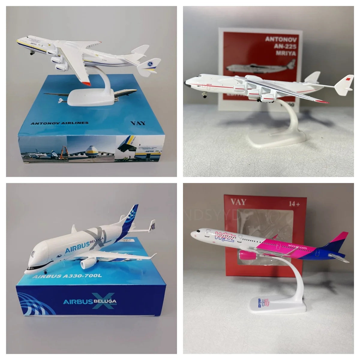 20cm Airplane model an 225 model A330 Beluga Metal Alloy Soviet An-225 Toy planes WIZZ AIR A321 NEO  For Gift Collection