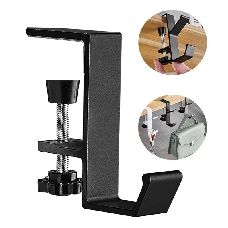 Multi-functional Desk Edge Hook Punch-free Game Headset Bag Hanger Key Backpack Storage Hanging Hook For Home Office Organizer