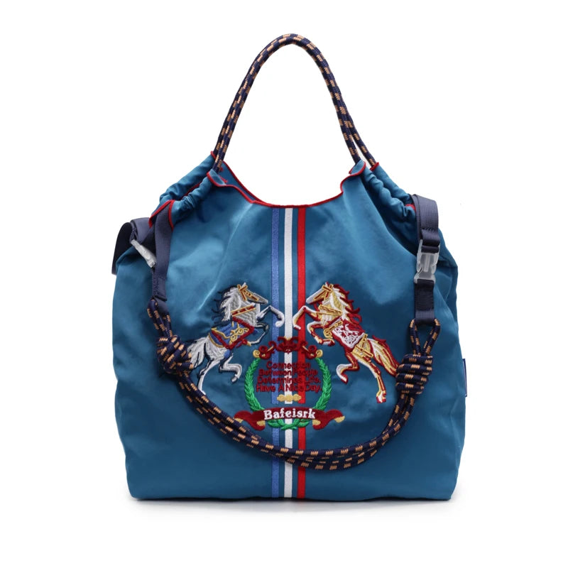 Fashionable Large Capacity Ma'am Canvas Bag 2025 New Cloth Shoulder Tote Bags Drawstring Shopping Handbag Thin Style Canvas Bag