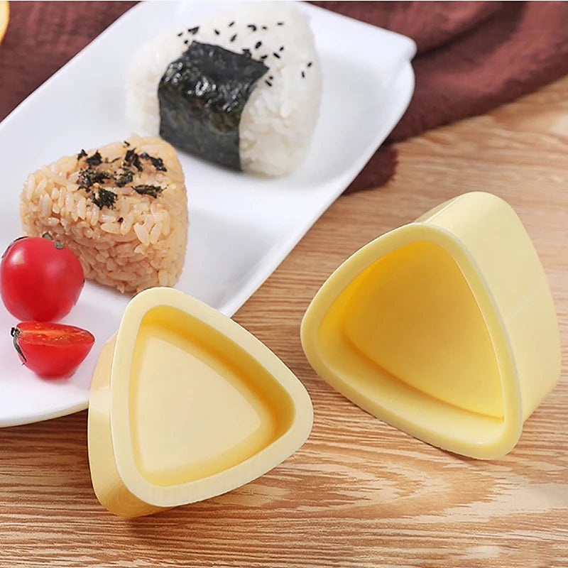 New Diy Sushi Mold Onigiri Rice Ball Food Press Triangular Sushi Maker Mold Japanese Home Kitchen Bento Accessories Tools