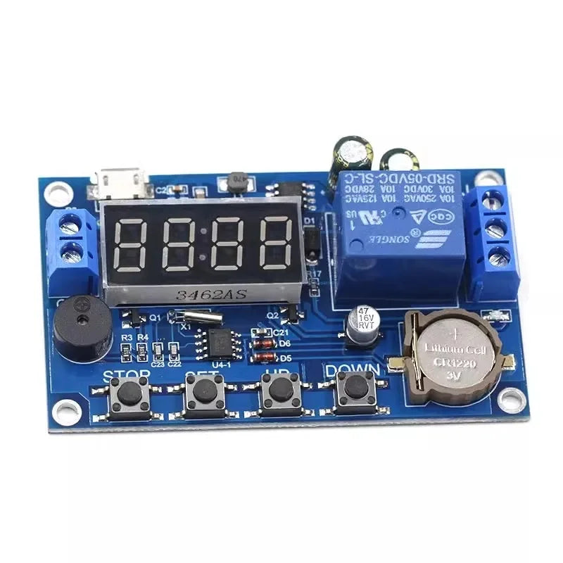 DC 5V Real time Timing Delay Timer Relay Module Switch Control Clock Synchronization Multiple mode control Wiring diagram