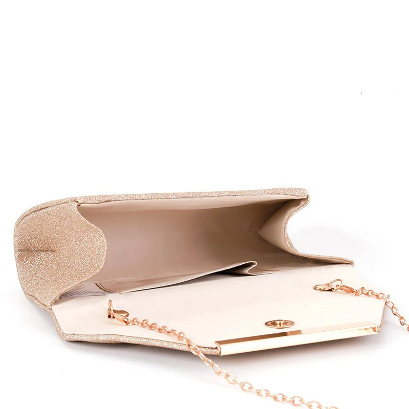 Dinner Bag, Bride Bag, Metal Accessories, Generous Hard Handbag, Clutch Bag