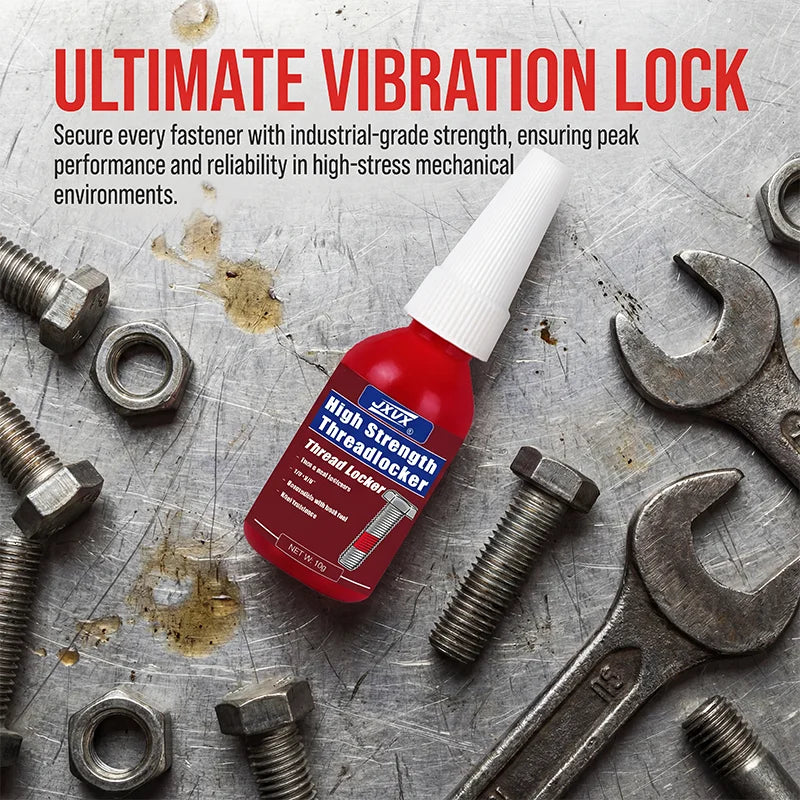 10ml Anaerobic Screw Adhesive, Anti-Slip and Anti-Loosening Sealing Thread Locking Agent, Anti-Slip Joint Sealant, Red Thread Locking Adhesive