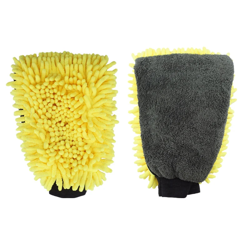 Ultra-Luxury Microfiber Car Wash Gloves Car Cleaning Tool Wheel Brush Multi-function Cleaning Brush Detailing