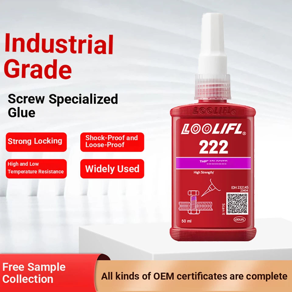 222 Loctite Thread Locking Adhesive for Screws And Bolts Rust And Leak Proof for Mechanical Maintenance And DIY Projects