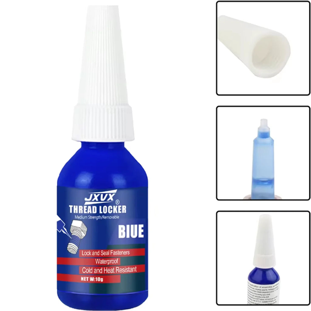 Lock Tight Thread Blue Thread Locking Agent, Medium Strength Blue Anaerobic Adhesive for Fixing Screws and Nuts, Anti-Loosening,
