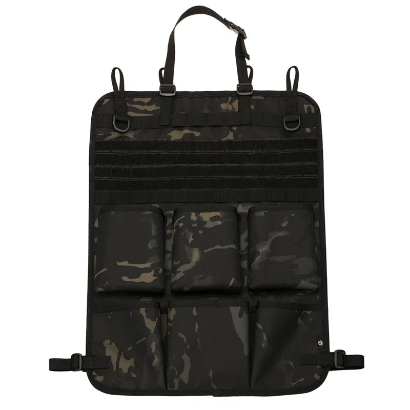 Camouflage Tactical Car Seat Back Storage Bag Vehicle Backrest Hanging Organizer Pocket Auto Interior Storage Spare Parts