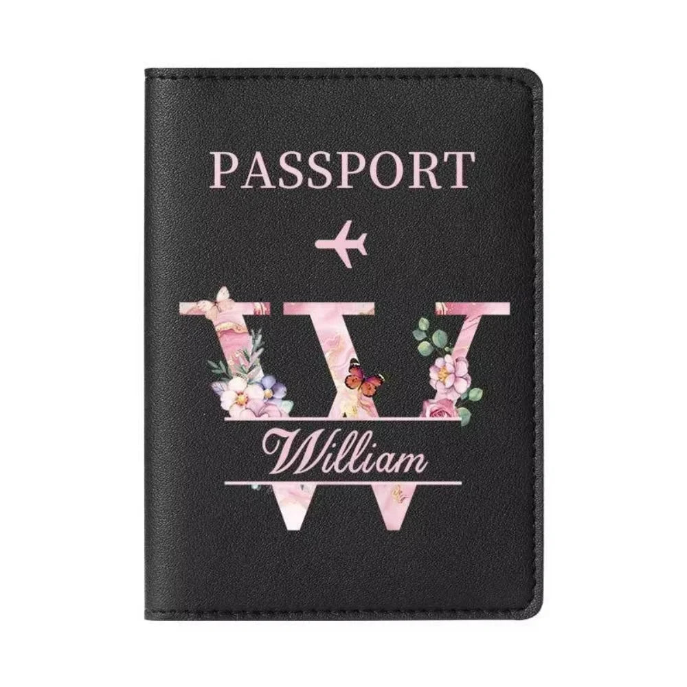 Personalized Passport Holder with custom Cute Cartoon Shiba Print, Multifunctional Ticket & Travel Document Organizer