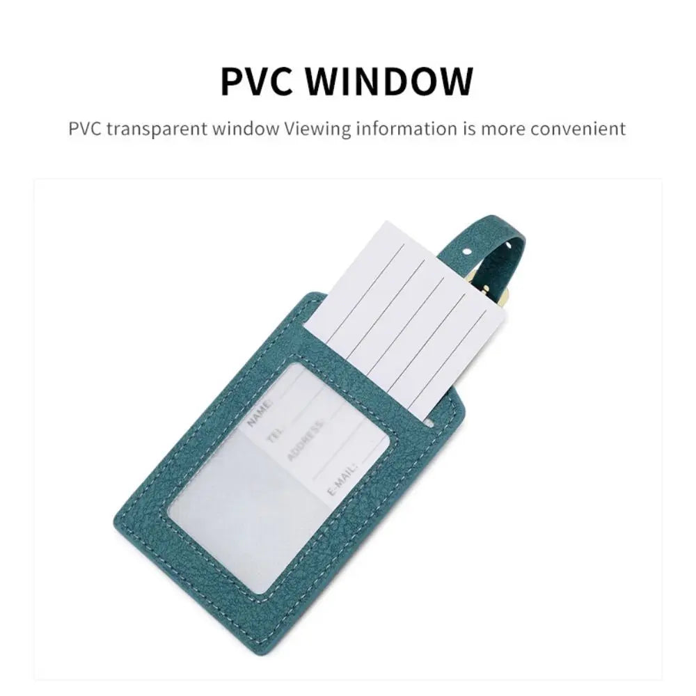 Name Luggage Tags Pu Luggage Tag Boarding Pass Baggage Name Tags Airplane Suitcase Tag Information Card