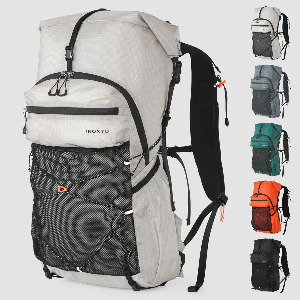 Hiking Backpack for Men and Women, 30L Waterproof Camping Backpack with Rain Cover, Lightweight Outdoor Sport Travel Daypack Ruc