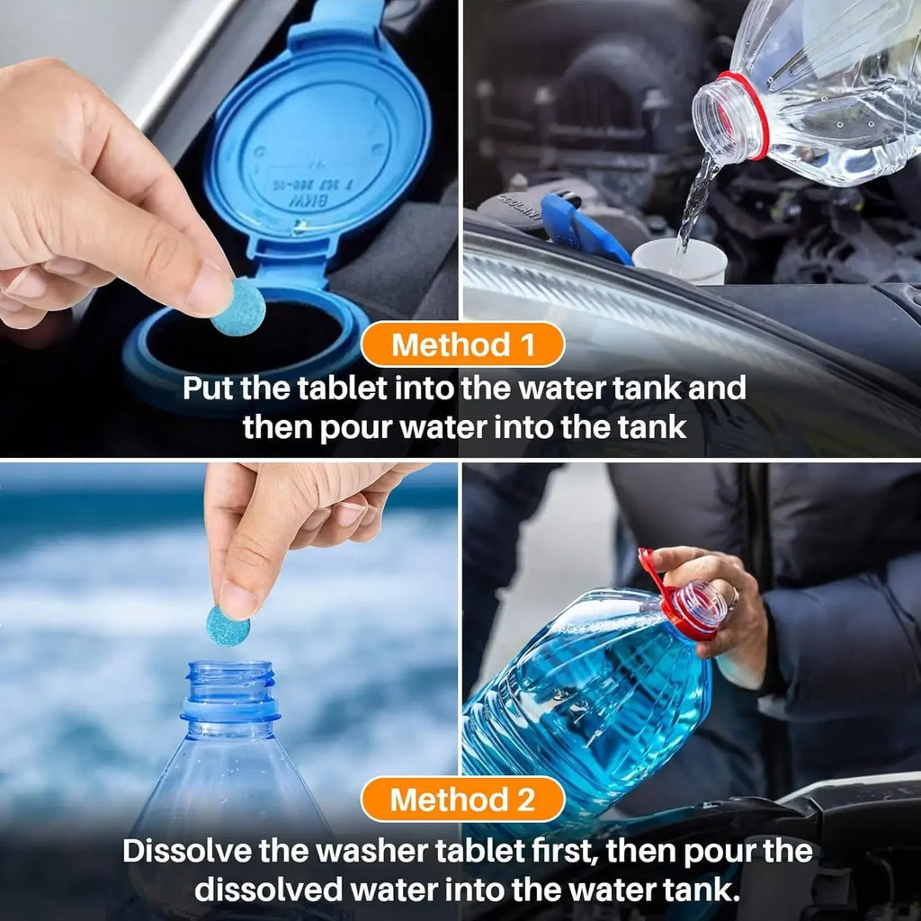 50/100/200Pcs Car Windshield Washer Tablets  Glass Cleaner Concentrate Fluid Car Windshield Cleaner Automotive