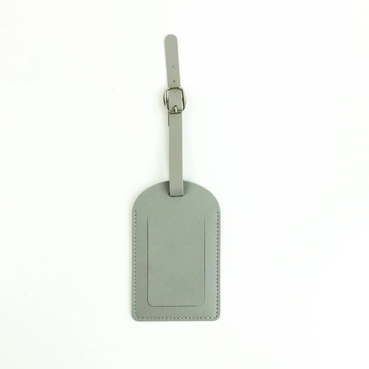 Customized letters smooth PU leather classic ultra-thin travel aviation luggage tag signature luggage label