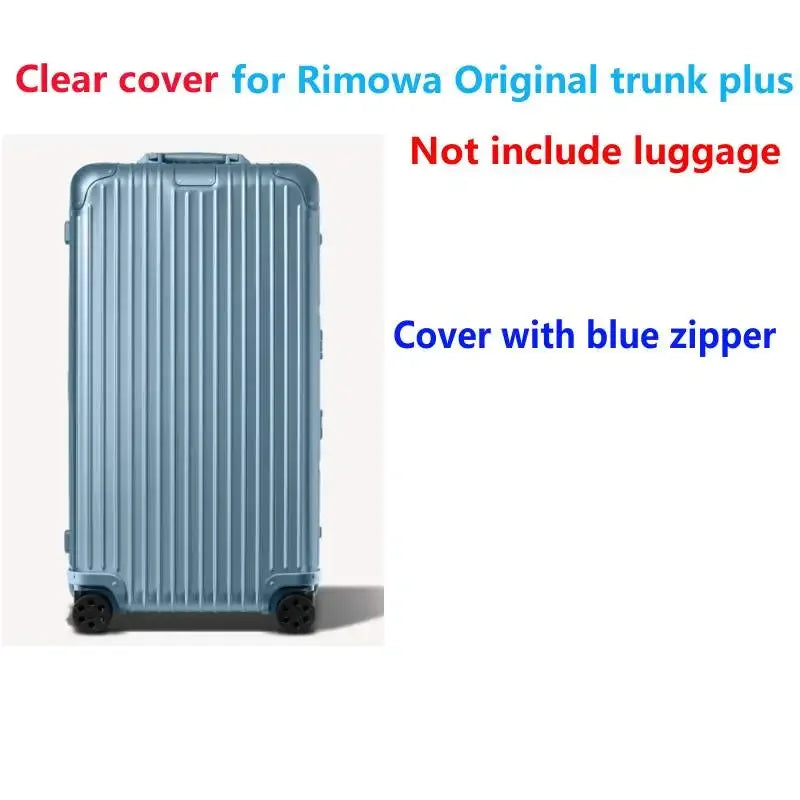 Luggage Cover for Rimow Original Trunk Plus with Zipper Suitcase Clear Covers Dustproof Protecter Case Wear-resisting PVC 33"