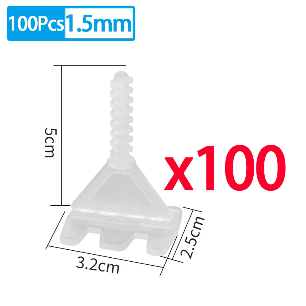 Professional Ceramic Tile Leveling System Clips Spacers Straps Spiral Wadge for Tile Laying Wall Floor Fixing Construction Tools
