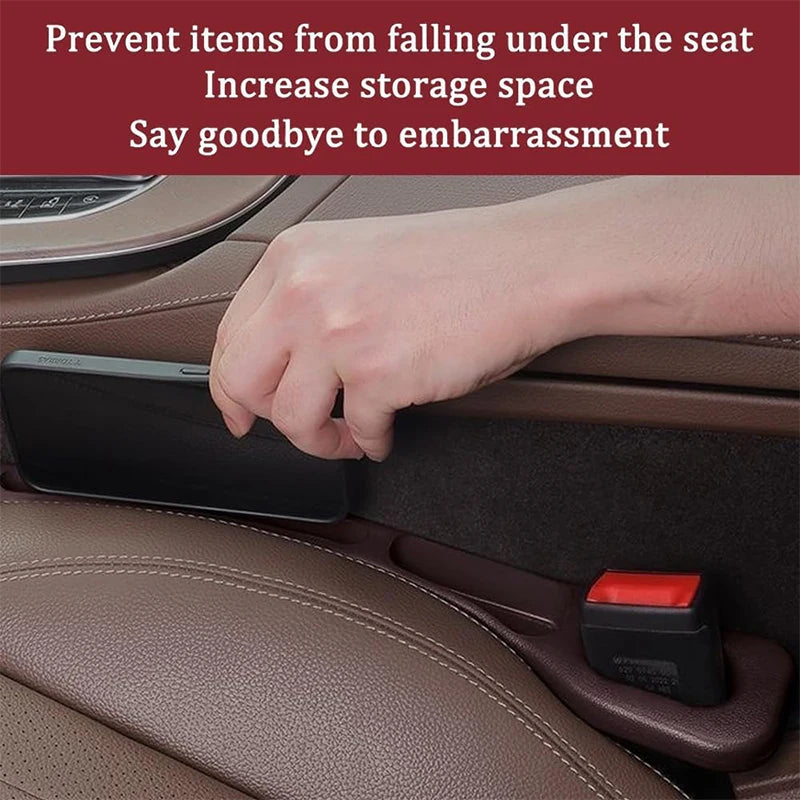 1/2PCS Car Seat Gap Filler Side Seam Plug Strip Leak-proof Filling Strip With Storage Slot Car interior Decoration Accessories