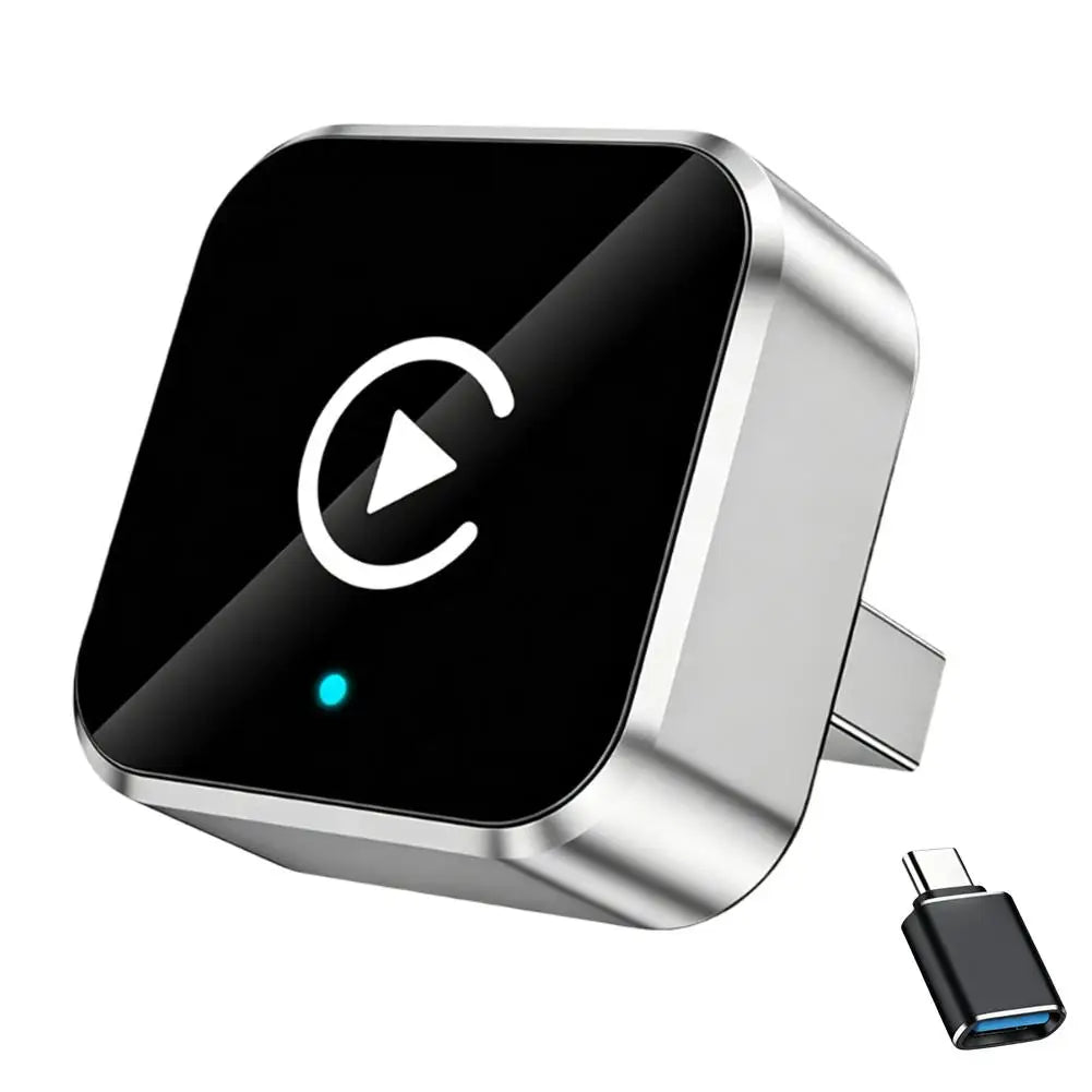 Wireless CarPlay Adapter with Bluetooth 5.0 No Lag USB Dongle Convert Wired to Wireless Auto Connect for iPhone Android 2026