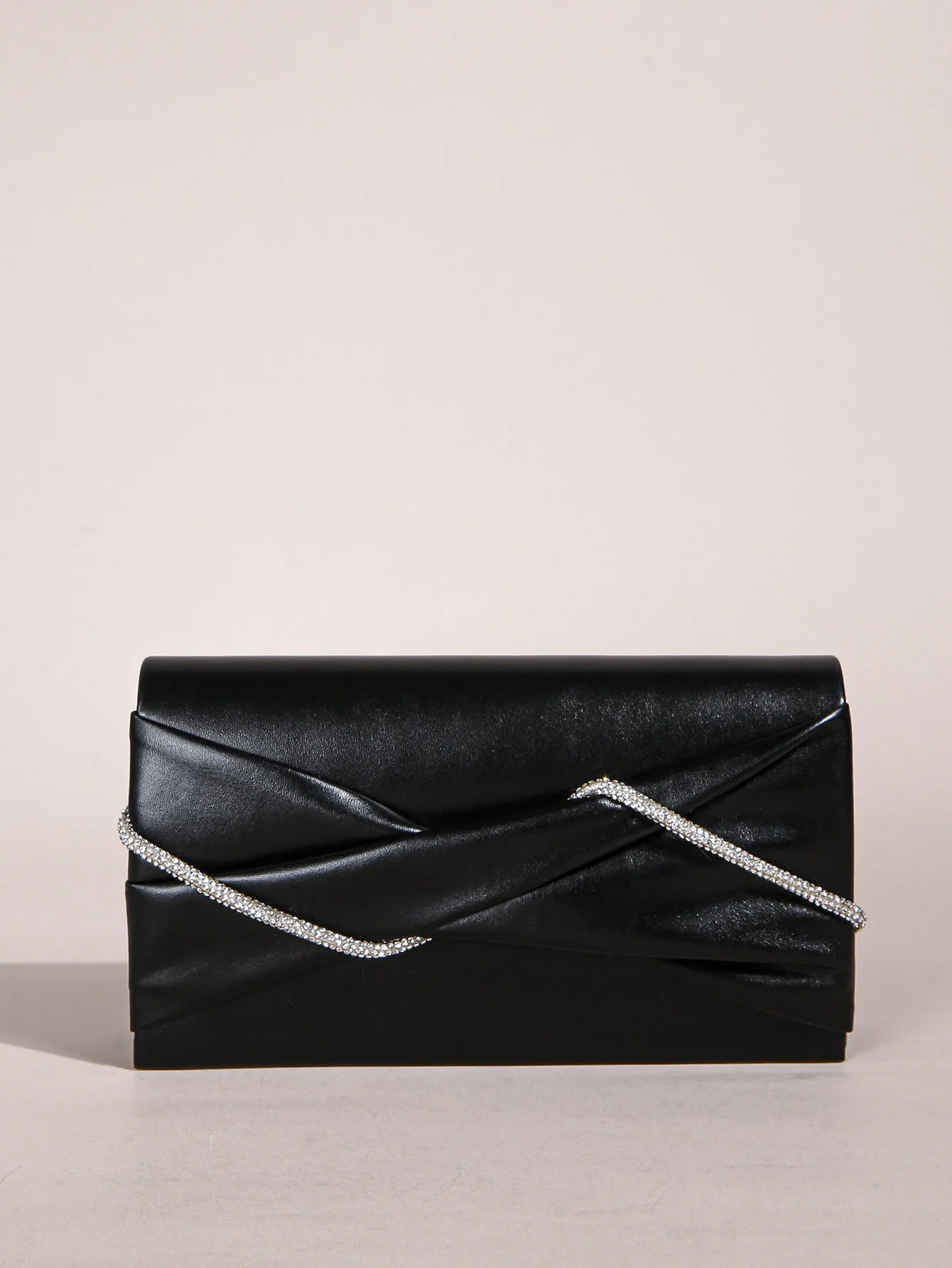 Hand Clutch Bag, Evening Clutch Bag For Women, Sparkling Crystal Rope Ruched Handbags, Glitter Envelope Purse For Party Girl,Wom