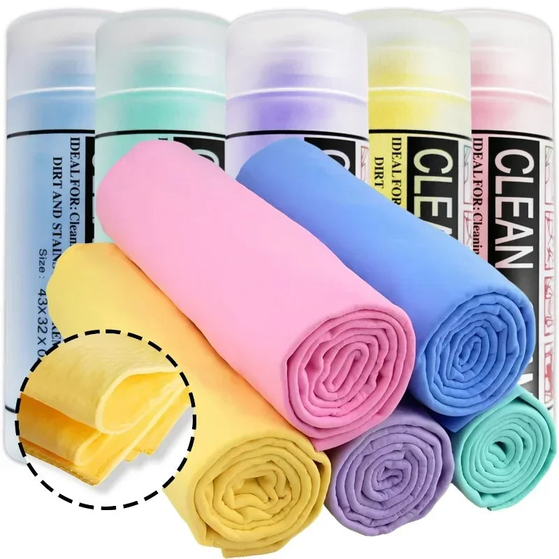 43*32cm Pva Wash Car Towel Premium Quick-Dry Towel Ultra Absorbent Scratch-Free Reusable For Car Maintenance Soft Deerskin Cloth
