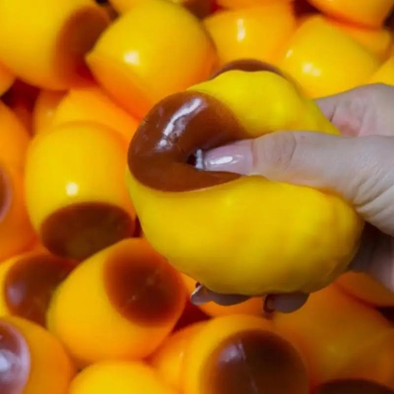1Pcs Food-shaped Pudding Squeeze Ball Fidget Toy Caramel Pudding Stress Ball ASMR Sensory Stress Relief Toys For Kid Adult