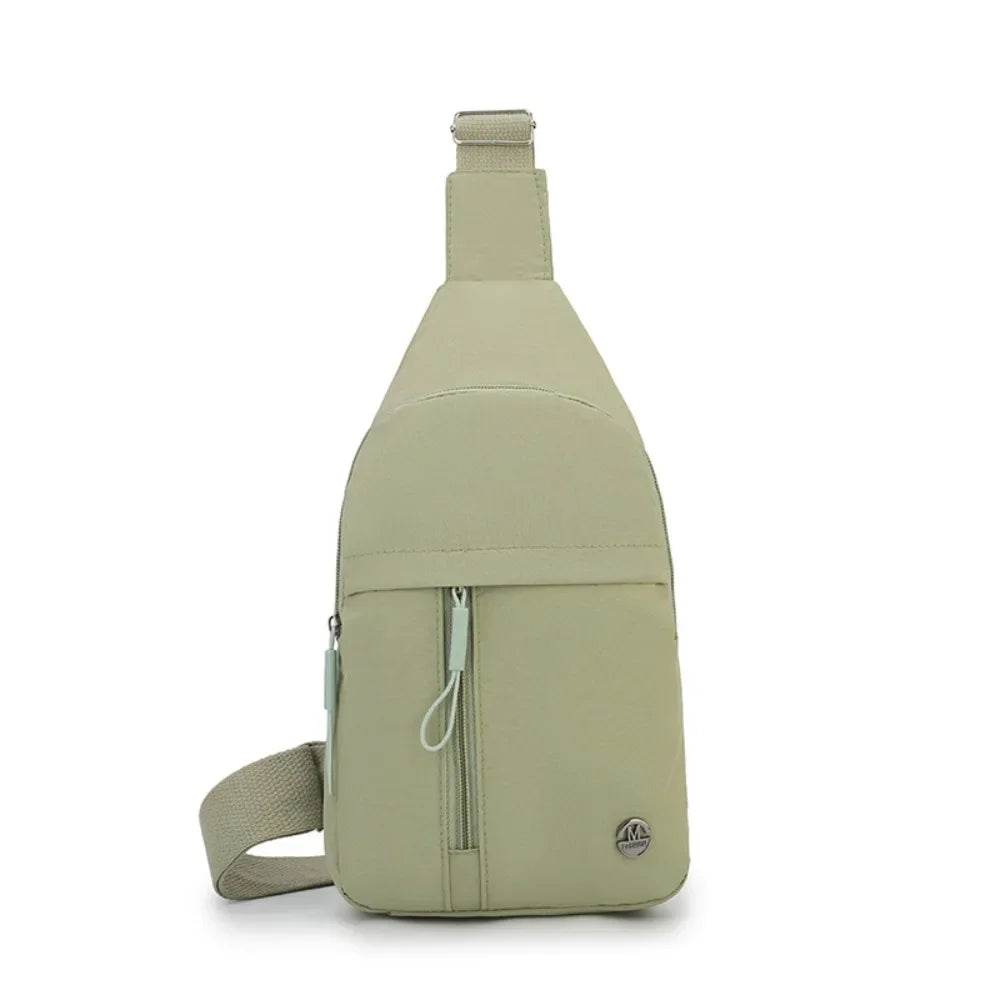 Multi-compartment Women Chest Bag Fashion Nylon Waist Pack Small Cloth Storage Multifunctional Bag