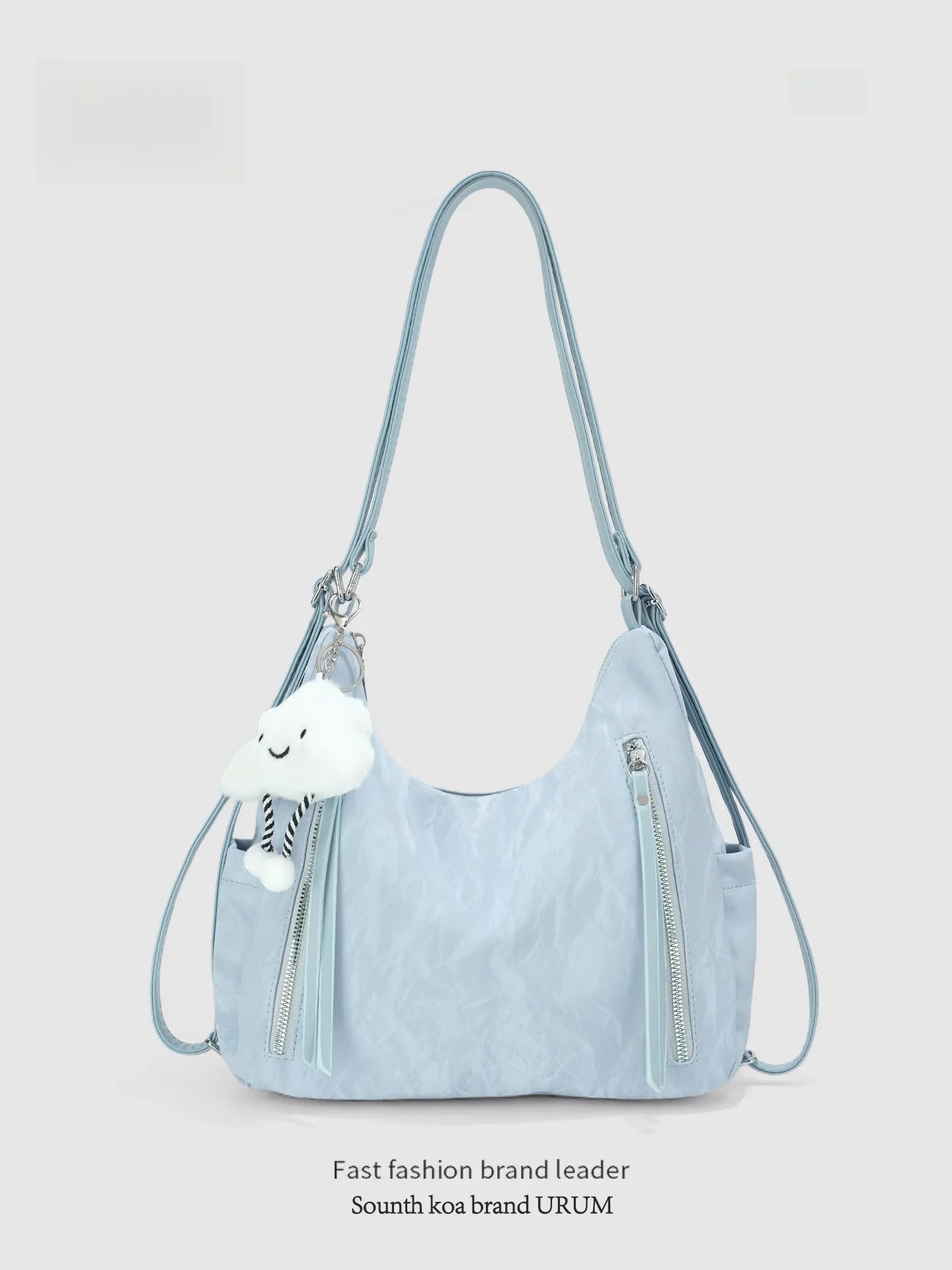 New 299 Multi-Functional Double Shoulder Underarm Bag Women's 2026 New Style Soft PU Square Shape Handbag Tote Bag Crossbody Bag