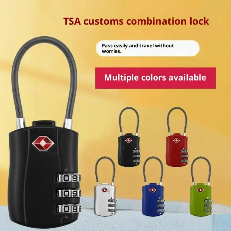 Travel TSA Customs Lock Password Changeable Lock 3 Digit Portable Zinc Alloy Suitcase Luggage Backpack