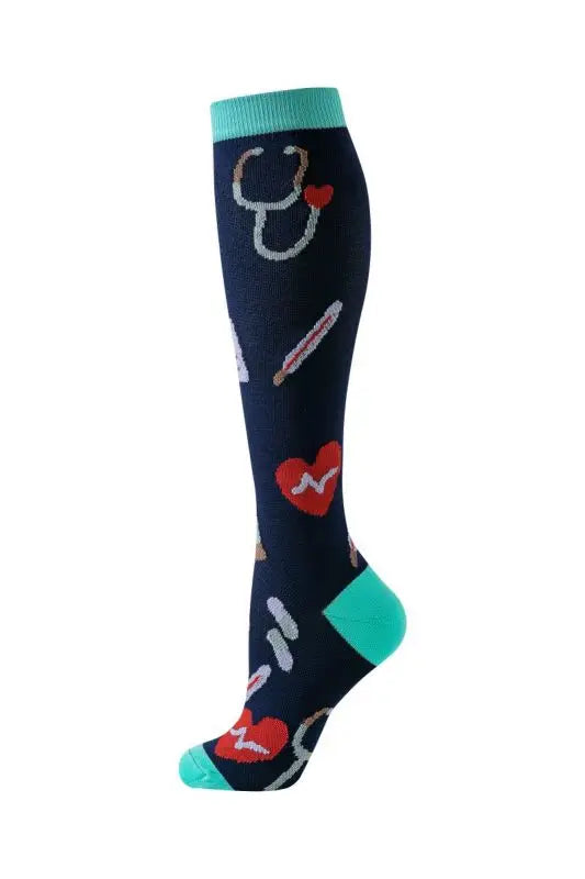 Compression Socks for Men and Women Medical Althetic Diabetes Varicose Veins Sports Socks for Running Cycling Travel Flight