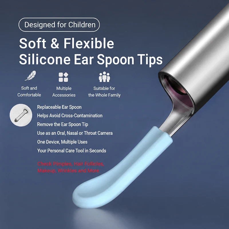 TYPE-C Smart Visual Ear Wax Removal Tool Otoscope Camera 3.9mm Ultra Slim Earpick Ear Cleaner Kit For iPhone Android