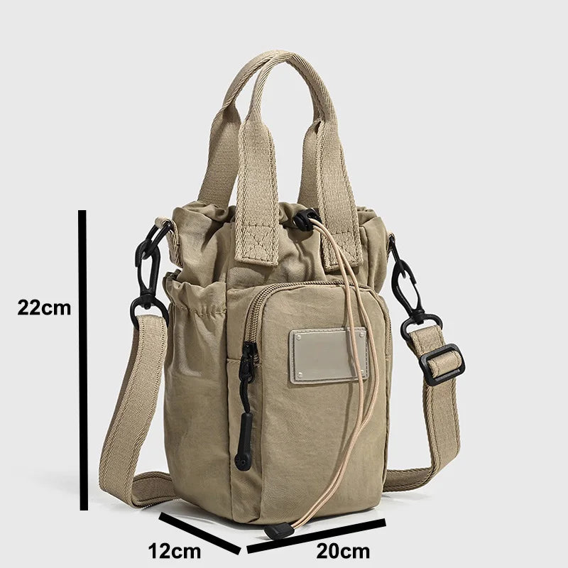 Water Bottle Carrier Bag Water-resistant Crossbody Bag Women Versatile Large Capacity Yoga  Running Sports Outdoor Portable Bag