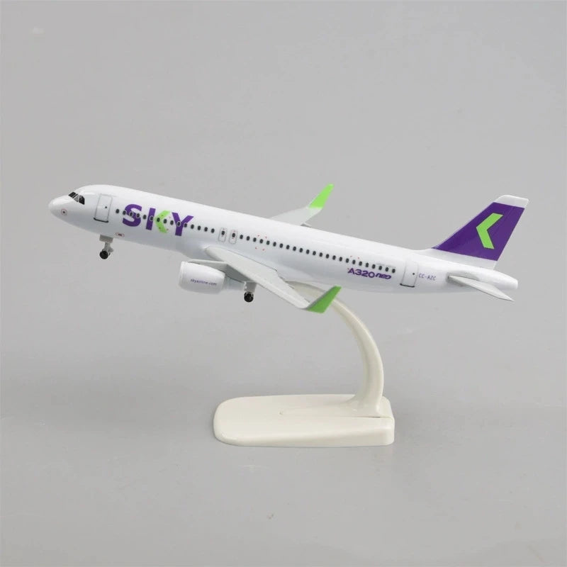 20cm Metal Scale Aircraft Chilean Sky A320 Airlines Airplane Models Toy Planes for Kids 1 400 Model Planes Collectible Aircraft