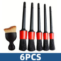 6pcs Cleaning Brush Set Multifunctional Detail Brush Air Conditioning Vent Cleaning Tool Car Interior Detail Cleaning Brush Set
