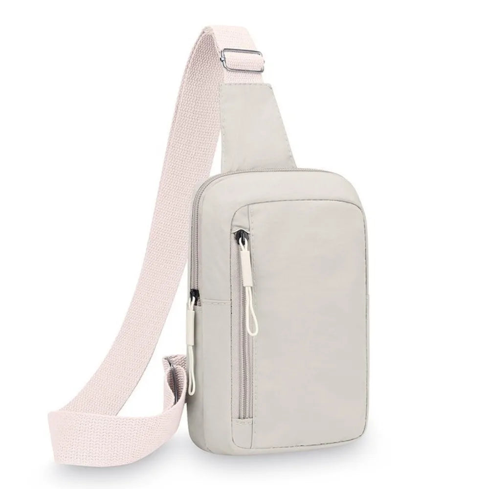Oxford Cloth Women's Chest Bags Black Yellow White Blue Multifunctional Waist Bag Multi-compartment Purse Sports Chest Bag