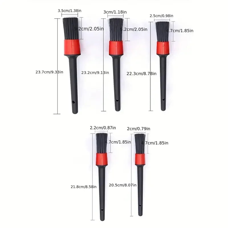 5/10PCs detailing brush set car brushes car detailing brush for auto cleaning dashboard air outlet wheel wash maintenance tool