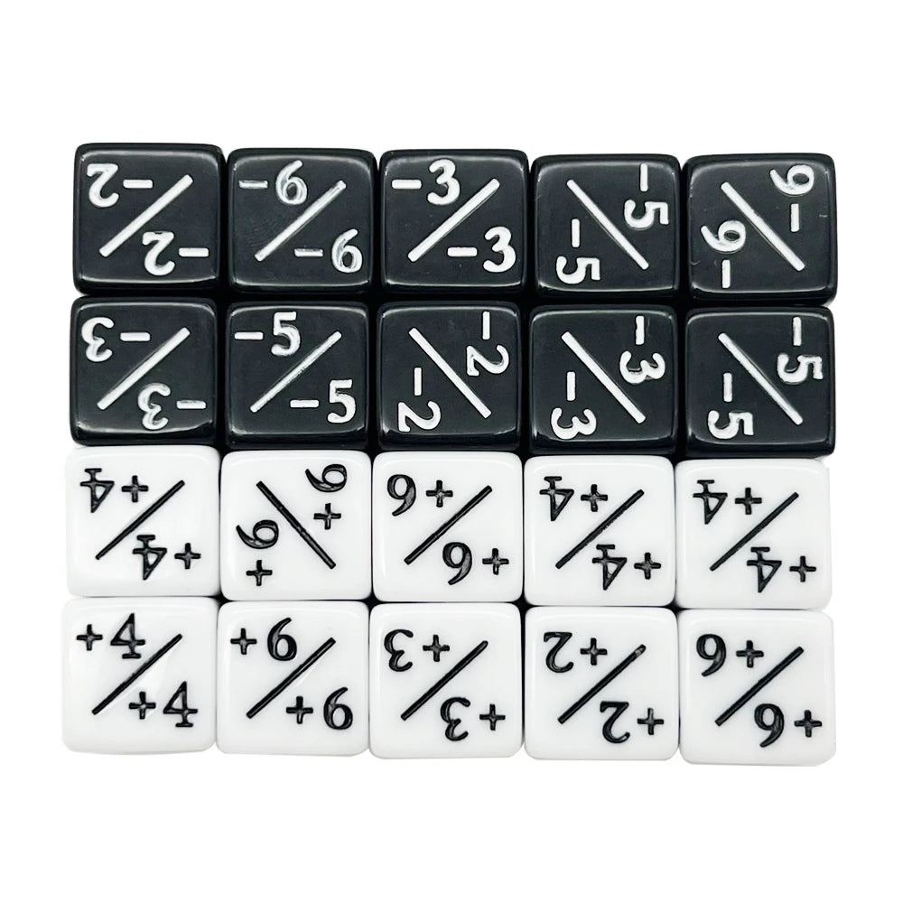 10 Pieces Dice Counters Token Dice, D6 Dice Compatible with Card Game Accessories