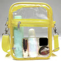 Large Clear Messenger Bag: Adjustable Shoulder Strap Sports Shoulder Bag For Work, Business, & Traveling