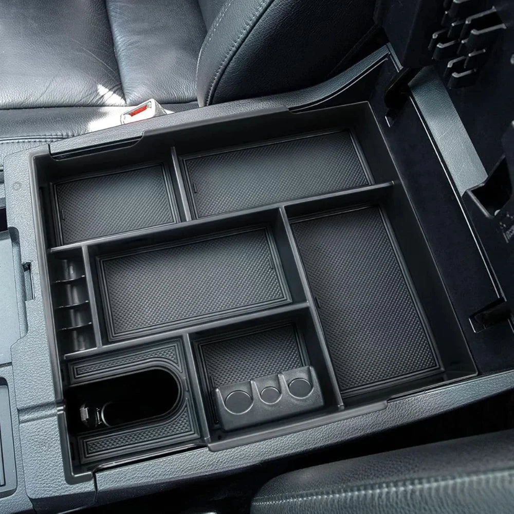 For Toyota Tundra 2014-2021 Center Console Tray Armrest Divider Durable ABS Functional Storage Box Car Interior Accessories