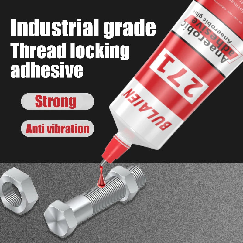 50ml Threadlocker Screw Glue Quickly Cured Thread Locking Agent Anaerobic Adhesive Corrosion-Resistant Anti-Loosening Glue