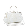 Retro Evening Bags For Women Clutch Bag Embroidered Sequins Beaded Chain Shoulder Bag For Dress Banquet Wedding Handbag Purse