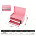 EMPTY Multi-Color Metal Storage Box with Drawers Home Tool Box Compact Utility Box Durable Metal Case for Small Parts Storage