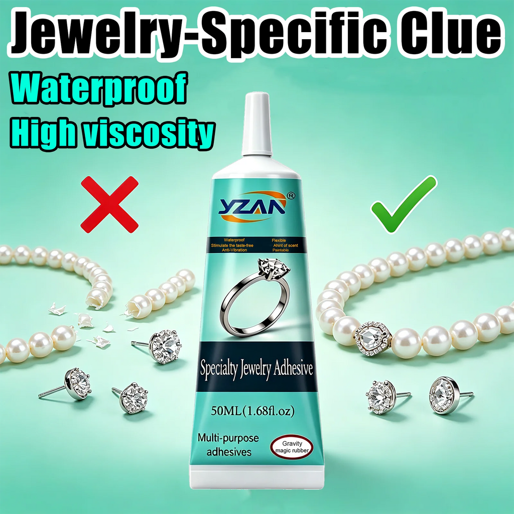 B7000 Jewelry Glue Clear Strong Waterproof Adhesive for Jewelry Making Bead Craft Earring Necklace Rhinestone Gem Repair