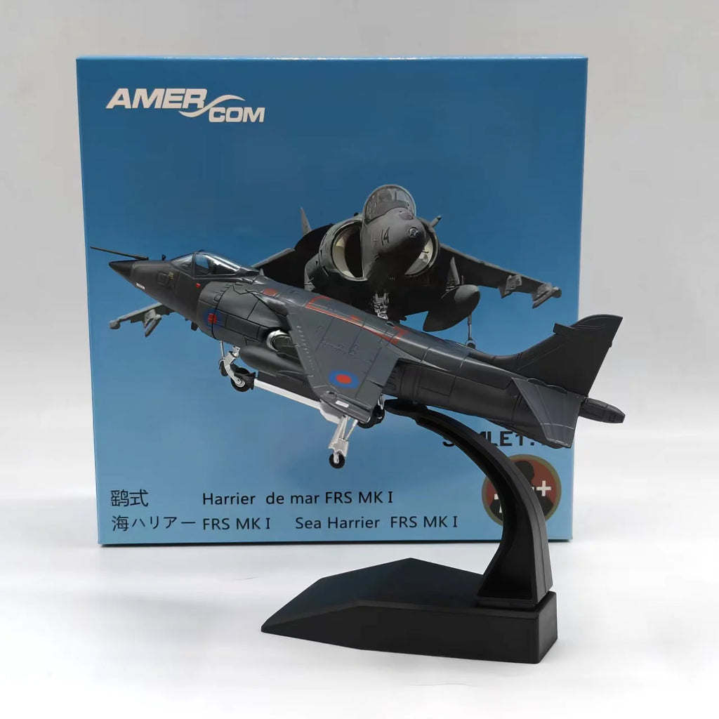 1/72 Scale Sea Harrier Fighter Jet Alloy Finished Simulation Military Aircraft Model Display Ornament For Aviation Collectors