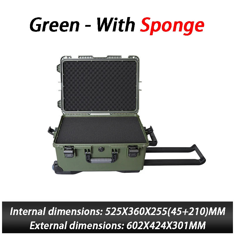 Pull Rod Protective Box Multifunction Precision Instrument Safety Protection Boxes Waterproof Photography Equipment Storage Box