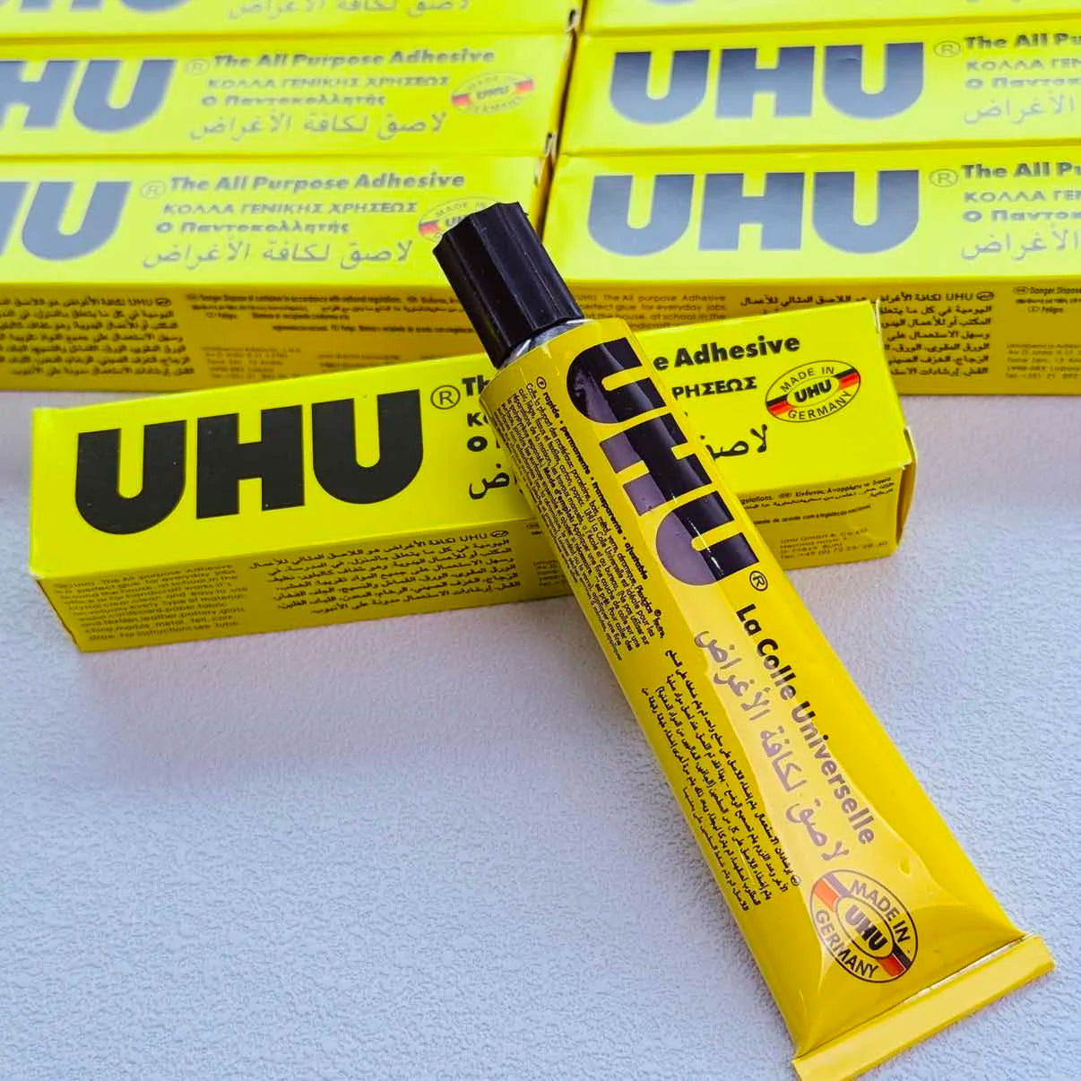 UHU Multi-Purpose Strong Adhesive Glue Clear Bond for Crafts School Home Office DIY Projects