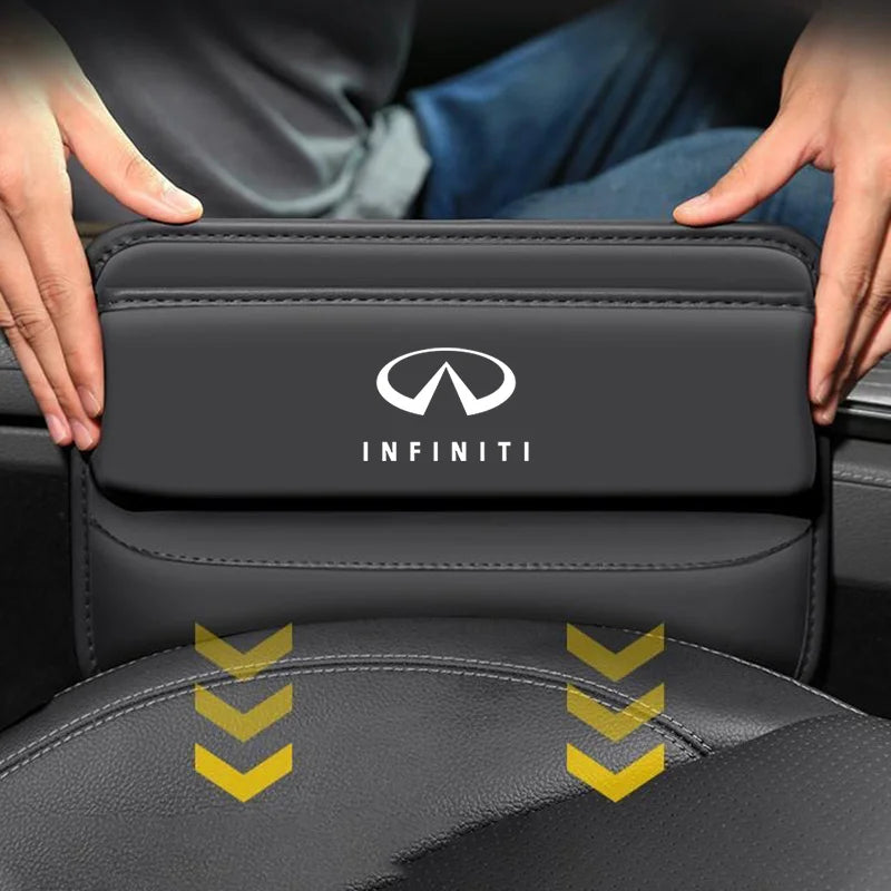 Car Special Seat Crevice Storage Box Seat Slit Catcher Organizer For Infiniti Q50 QX70 Q60 Q30 QX60 G35 car accessories interior