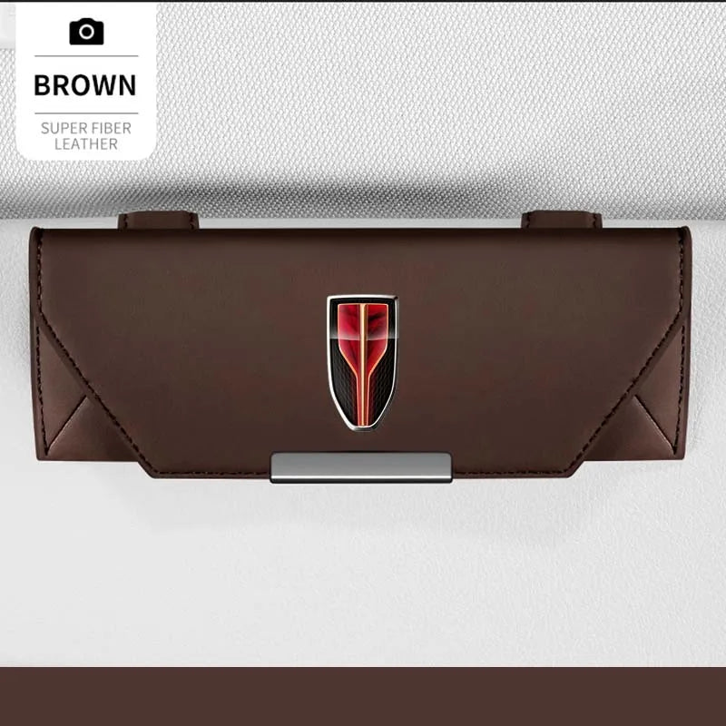 For Hongqi Hs5 Eqm5 Ousado Ehs7 Hs5 H5 H9 Hs5 E-Hs9 E-Qm5 Accessories Car Visor Sunglasses Glasses Holder Glasses Case Clip Box