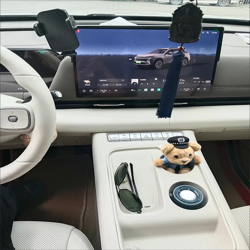 For Haval H6 4rd Gen 2024 2025 2026 Car Central Control Wireless Charging Silicone Pad Water Cup Holder Pad Interior Accessories