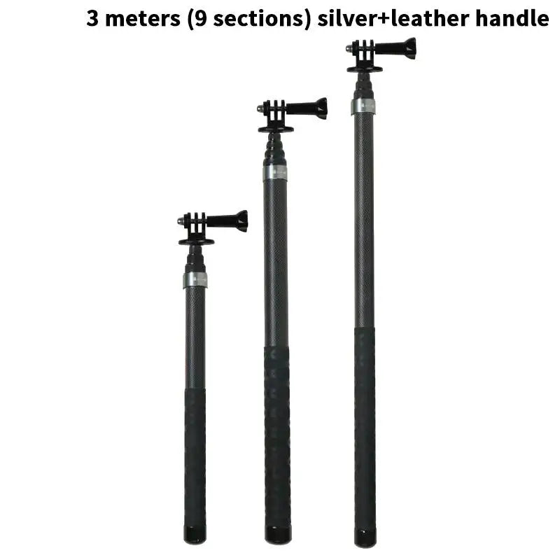 Carbon Fiber Selfie Stick Camera Extension Ultra Long Invisible Extension Stick Selfie Stick